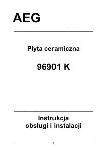 Instrukcja AEG 96901K-MN Płyta do zabudowy