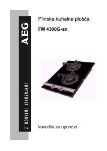 Priročnik AEG FM4300GAN Grelna plošča