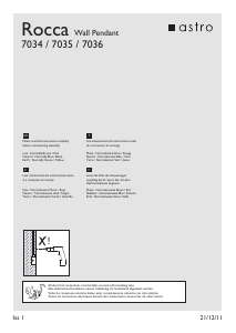 Manual de uso Astro Rocca Lámpara