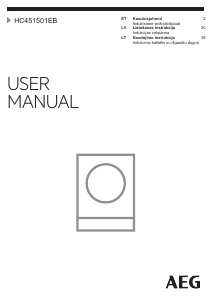 Rokasgrāmata AEG HC451501EB Plīts virsma