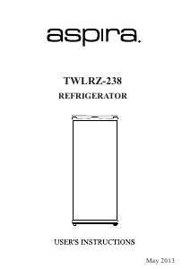 Handleiding Aspira TWLRZ 238 Koelkast