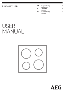 Bruksanvisning AEG HC452021EB Kokeplate