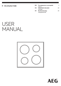 Használati útmutató AEG HC452021EB Főzőlap