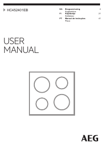 Manual AEG HC452401EB Placa