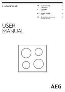 Brugsanvisning AEG HE604000XB Kogesektion