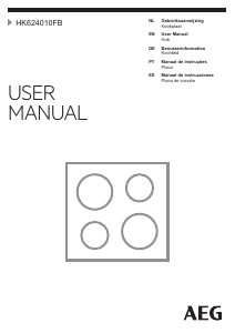 Manual de uso AEG HK624010FB Placa