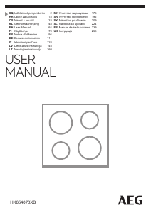 Manuale AEG HK654070XB Piano cottura