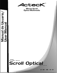 Manual de uso Acteck AM-1500 Ratón