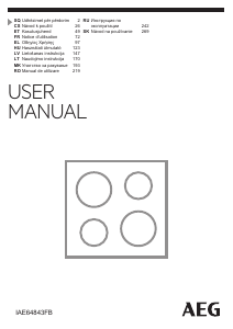 Rokasgrāmata AEG IAE64843FB Plīts virsma