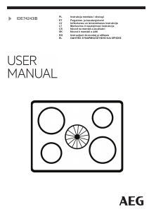 Manual AEG IDE74243IB Plită