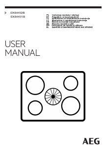 Manual AEG IDK84451IB Plită