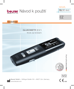 Manuál Beurer GL50 evo Glukometr