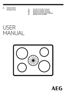 Priručnik AEG IDK84452IB Ploča za kuhanje