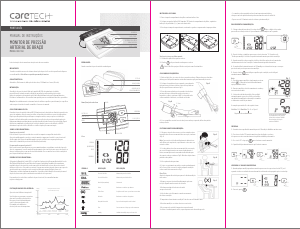 Manual Caretech KD-558 Medidor de pressão