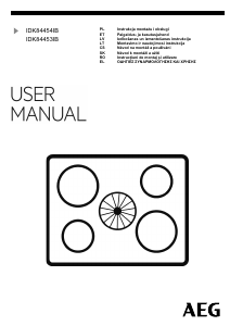 Manual AEG IDK84453IB Plită