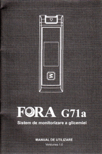 Manual Fora G71a Glucometru