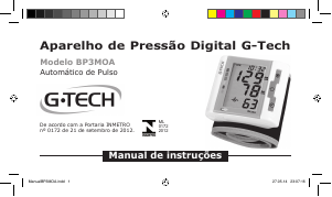 Manual G-Tech BP3MOA Medidor de pressão