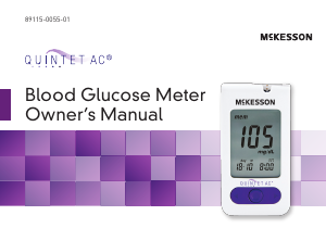 Manual McKesson Quintet AC Blood Glucose Monitor