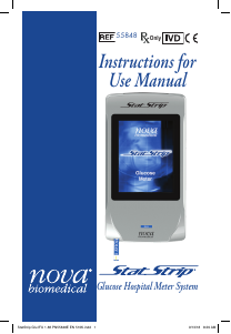 Handleiding Nova StatStrip Bloedglucosemeter