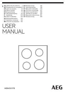 Manual de uso AEG IKB64301FB Placa