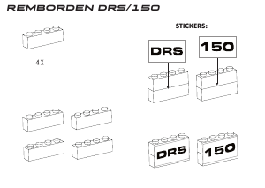 Manual Plusbricks set 019 Race Brake marker boards DRS/150
