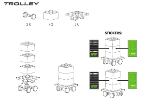 Manual Plusbricks set 014 Race Trolley
