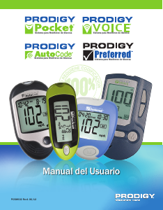 Manual de uso Prodigy Pocket Monitor de glucosa