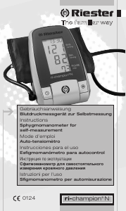 Manual Riester ri-champion N Blood Pressure Monitor