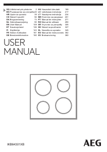 Manual AEG IKB64301XB Plită