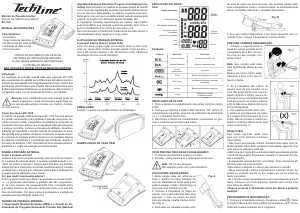 Manual TechLine BP-1305 Medidor de pressão