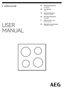 Manual AEG IKB84443XB Hob