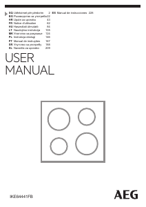 Manual AEG IKE64441FB Placa