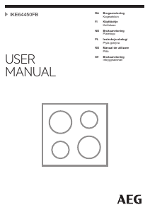 Manual AEG IKE64450FB Plită