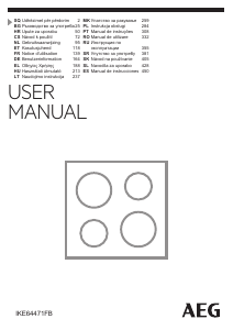 Manual AEG IKE64471FB Plită