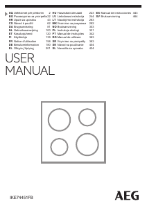 Manual de uso AEG IKE74451FB Placa