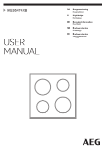 Brugsanvisning AEG IKE95474XB Kogesektion