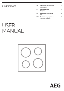 Rokasgrāmata AEG IKE96654FB Plīts virsma