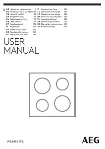 Manual de uso AEG IPE84531FB Placa