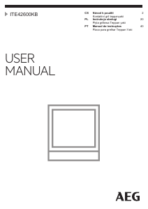 Manual AEG ITE42600KB Placa