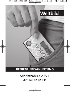 Bedienungsanleitung Weltbild 52 62 035 Schrittzähler