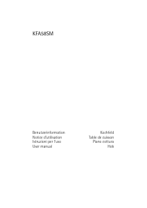 Manual AEG KFA58SM Hob