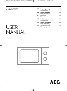 Manual de uso AEG MBB1756SEB Microondas