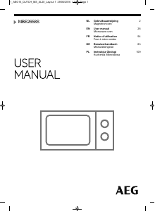 Mode d’emploi AEG MBE2658S-M Micro-onde