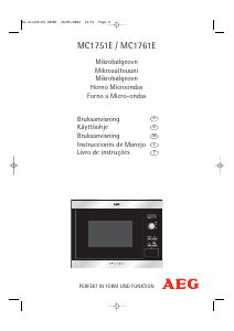 Manual de uso AEG MC1751E-W Microondas