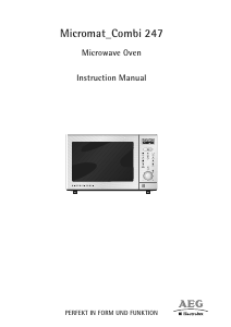 Manual AEG MCC247M Microwave