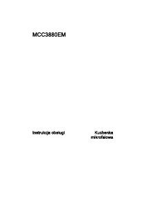 Instrukcja AEG MCC3880E-m Kuchenka mikrofalowa