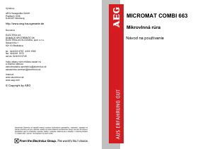 Návod AEG MCC663E-B Mikrovlnná rúra