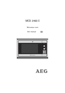 Manual AEG MCD2460EW Microwave