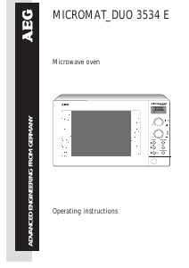 Manual AEG MCD3534E-M Microwave