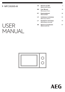 Manual AEG MFC3026S-M Microwave